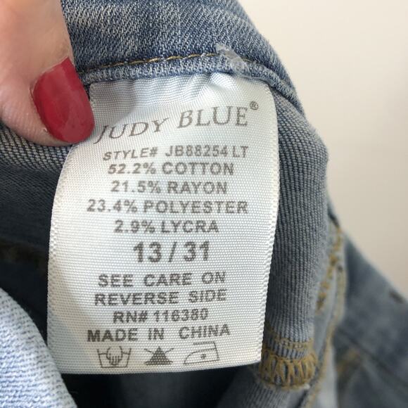 Judy Blue Women's Lincoln Skinny Fit Mid-Rise Light Wash Pull on Jeggings 13/31 - Picture 10 of 10
